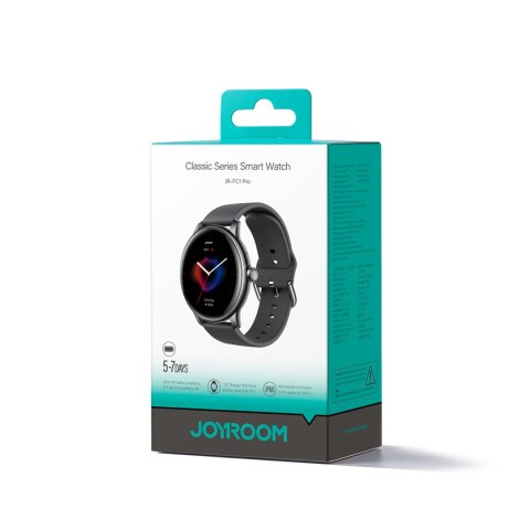 Smartwatch Classis Series JR-FC1 z funkcją odbierania połączeń IP68 - ciemnoszary Smartwatch Classis Series JR-FC1 z funkcją odbierania połączeń IP68 - ciemnoszary