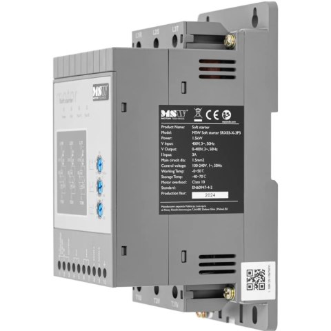 Soft starter do łagodnego rozruchu silników 3 A 1.5 kW 400 / 100-240 V Soft starter do łagodnego rozruchu silników 3 A 1.5 kW 400 / 100-240 V