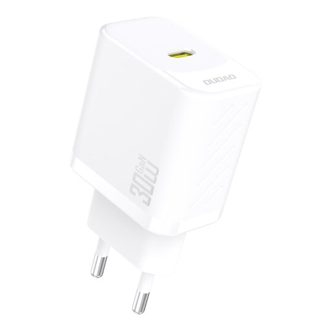 Szybka ładowarka sieciowa 30W PD GaN USB-C - biała Szybka ładowarka sieciowa 30W PD GaN USB-C - biała