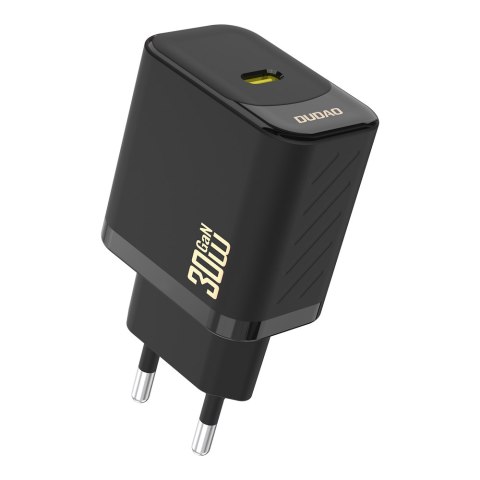 Szybka ładowarka sieciowa 30W PD GaN USB-C - czarna Szybka ładowarka sieciowa 30W PD GaN USB-C - czarna