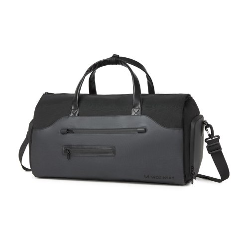 Torba podróżna Premium na garnitur i obuwie z kieszenią na mokre rzeczy 50l - czarna Torba podróżna Premium na garnitur i obuwie z kieszenią na mokre rzeczy 50l - czarna