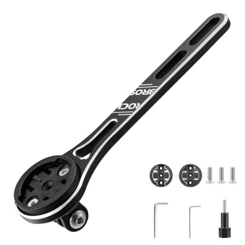 Uchwyt rowerowy do Garmin kamery GoPro lampki przedniej - czarny Uchwyt rowerowy do Garmin kamery GoPro lampki przedniej - czarny