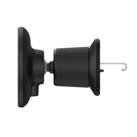 Uchwyt samochodowy na iPhone z ładowarką indukcyjną 15W na kratkę nawiewu - czarny Uchwyt samochodowy na iPhone z ładowarką indukcyjną 15W na kratkę nawiewu - czarny