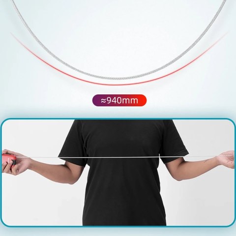 Zapięcie blokada rowerowe z linką zwijaną i zamkiem szyfrowym - czerwone Zapięcie blokada rowerowe z linką zwijaną i zamkiem szyfrowym - czerwone