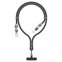 4w1 Kabel przewód smycz USB-A / USB-C / iPhone Lightning PD QC 65W 1.5m - czarny 4w1 Kabel przewód smycz USB-A / USB-C / iPhone Lightning PD QC 65W 1.5m - czarny