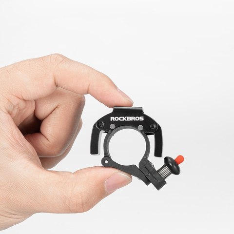 Dzwonek rowerowy w kształcie litery C - czarny Dzwonek rowerowy w kształcie litery C - czarny