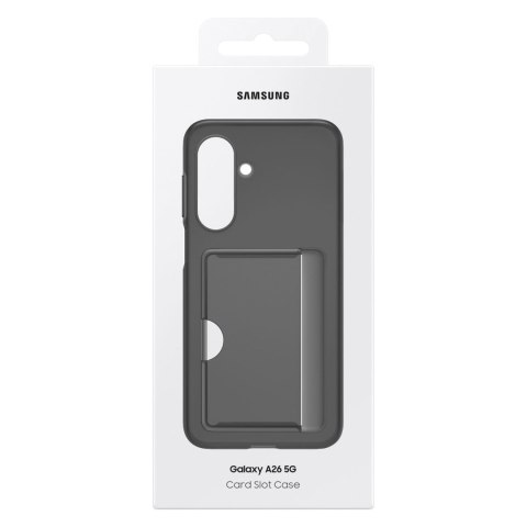 Etui Samsung Card Slot Case EF-OA266TBEGWW z kieszenią na karty na Samsung Galaxy A26 5G - czarne Etui Samsung Card Slot Case EF-OA266TBEGWW z kieszenią na karty na Samsung Galaxy A26 5G - czarne