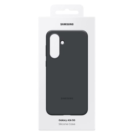 Etui silikonowe pokrowiec Samsung Silicone Case na Samsung Galaxy A36 5G - czarne Etui silikonowe pokrowiec Samsung Silicone Case na Samsung Galaxy A36 5G - czarne