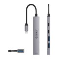 Hub YSB4-U2 stacja dokująca USB-C na USB-A USB-C - szary
