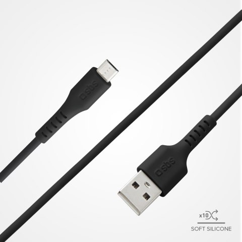 Kabel przewód USB-A - Micro-USB 1m - czarny Kabel przewód USB-A - Micro-USB 1m - czarny