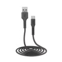 Kabel przewód USB-A - Micro-USB 2m - czarny Kabel przewód USB-A - Micro-USB 2m - czarny