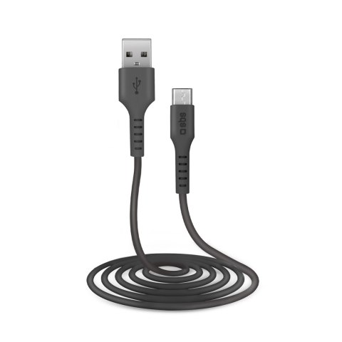 Kabel przewód USB-A - Micro-USB 2m - czarny Kabel przewód USB-A - Micro-USB 2m - czarny
