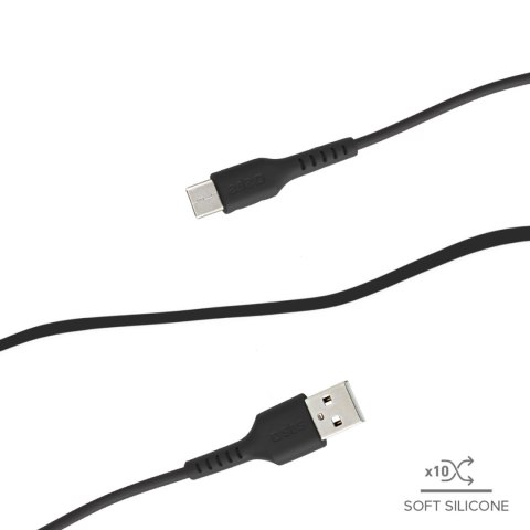 Kabel przewód USB-A - Micro-USB 2m - czarny Kabel przewód USB-A - Micro-USB 2m - czarny