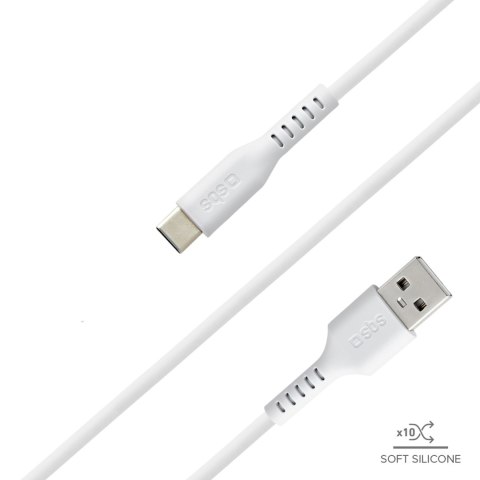 Kabel przewód USB-A - USB-C 1.5m - biały Kabel przewód USB-A - USB-C 1.5m - biały