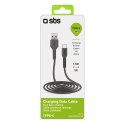Kabel przewód USB-A - USB-C 1.5m - czarny Kabel przewód USB-A - USB-C 1.5m - czarny