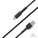Kabel przewód USB-A - USB-C 1.5m - czarny Kabel przewód USB-A - USB-C 1.5m - czarny