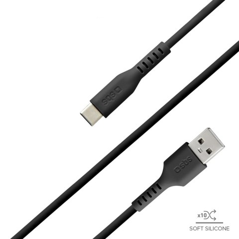 Kabel przewód USB-A - USB-C 1.5m - czarny Kabel przewód USB-A - USB-C 1.5m - czarny