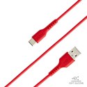 Kabel przewód USB-A - USB-C 1.5m - czerwony Kabel przewód USB-A - USB-C 1.5m - czerwony