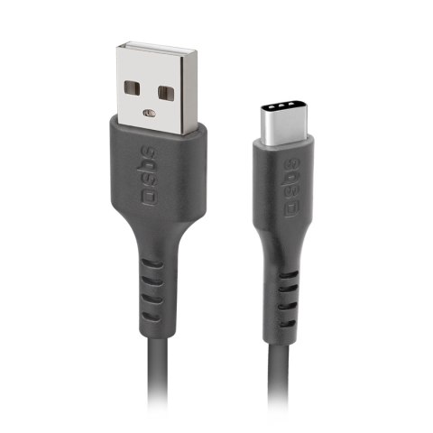 Kabel przewód USB-A - USB-C 1m - czarny Kabel przewód USB-A - USB-C 1m - czarny