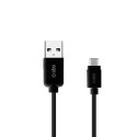 Kabel przewód USB-A - USB-C 1m - czarny Kabel przewód USB-A - USB-C 1m - czarny