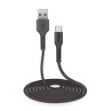 Kabel przewód USB-A - USB-C 3m - czarny Kabel przewód USB-A - USB-C 3m - czarny