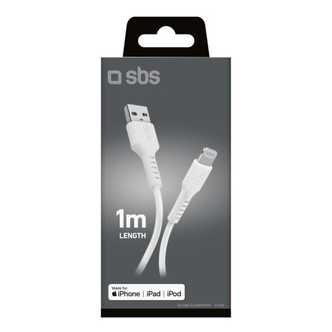 Kabel przewód USB-A - iPhone Lightning - biały Kabel przewód USB-A - iPhone Lightning - biały