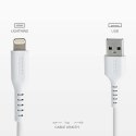 Kabel przewód USB-A - iPhone Lightning - biały Kabel przewód USB-A - iPhone Lightning - biały