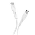 Kabel przewód USB-C PD 25W 1 m - biały Kabel przewód USB-C PD 25W 1 m - biały