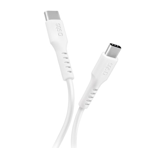 Kabel przewód USB-C PD 25W 1 m - biały Kabel przewód USB-C PD 25W 1 m - biały