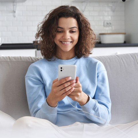 Kabel przewód USB-C PD 25W 1 m - biały Kabel przewód USB-C PD 25W 1 m - biały