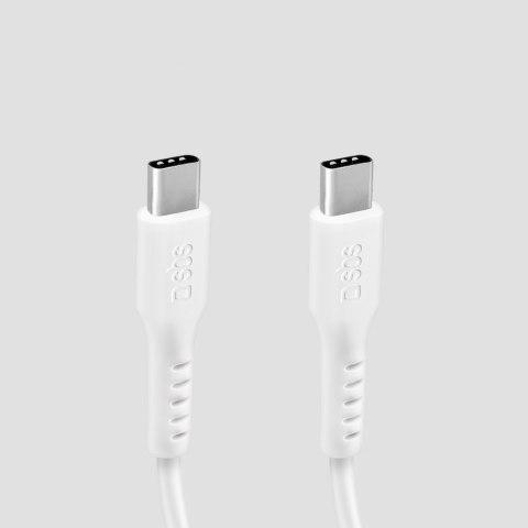 Kabel przewód USB-C PD 25W 1 m - biały Kabel przewód USB-C PD 25W 1 m - biały