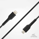 Kabel przewód USB-C - iPhone Lightning 1m - czarny Kabel przewód USB-C - iPhone Lightning 1m - czarny