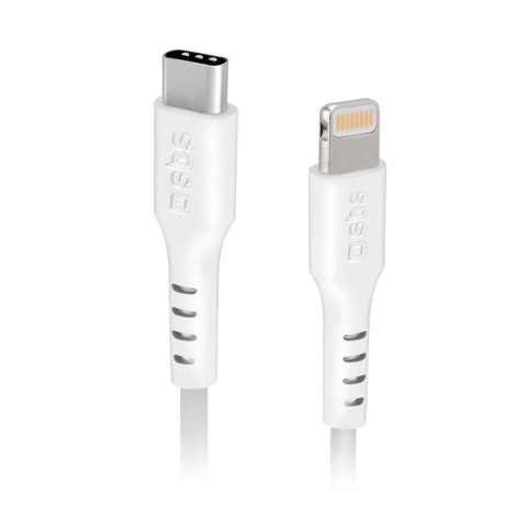 Kabel przewód z certyfikatem MFi USB-C - iPhone Lightning 1m - biały Kabel przewód z certyfikatem MFi USB-C - iPhone Lightning 1m - biały