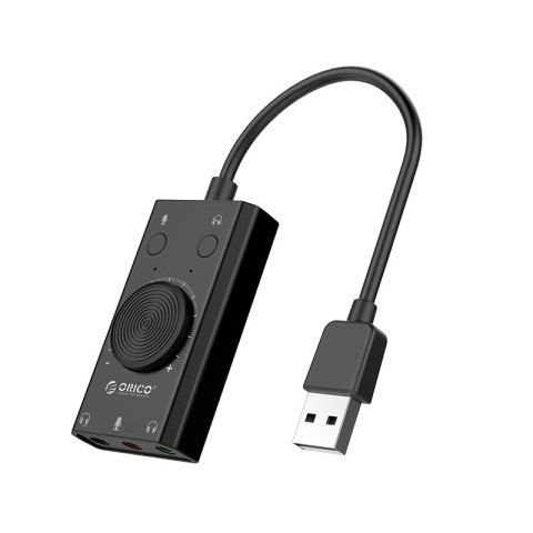 Karta dźwiękowa SC2 zewnętrzna wielofunkcyjna USB-A - czarna Karta dźwiękowa SC2 zewnętrzna wielofunkcyjna USB-A - czarna