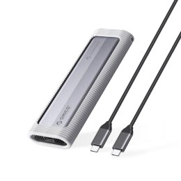 Kieszeń obudowa na dysk AXM2F M.2 SATA SSD USB-C - szara