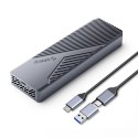 Kieszeń obudowa na dysk CNM2-G20 M.2 NVME USB-C 20Gb/s - szara Kieszeń obudowa na dysk CNM2-G20 M.2 NVME USB-C 20Gb/s - szara