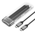 Kieszeń obudowa na dysk TXM2-C3 M.2 NVME USB-C 10Gb/s - szara Kieszeń obudowa na dysk TXM2-C3 M.2 NVME USB-C 10Gb/s - szara
