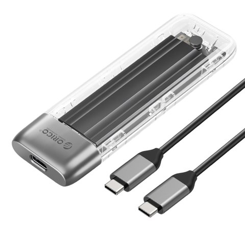 Kieszeń obudowa na dysk TXM2-C3 M.2 NVME USB-C 10Gb/s - szara Kieszeń obudowa na dysk TXM2-C3 M.2 NVME USB-C 10Gb/s - szara