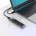 Kieszeń obudowa na dysk TCM2-C3 M.2 NVME na USB-C 10Gb/s - czarno-przezroczysta Kieszeń obudowa na dysk TCM2-C3 M.2 NVME na USB-C 10Gb/s - czarno-przezroczysta
