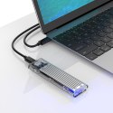 Kieszeń obudowa na dysk TCM2-C3 M.2 NVME na USB-C 10Gb/s - szaro-przezroczysta Kieszeń obudowa na dysk TCM2-C3 M.2 NVME na USB-C 10Gb/s - szaro-przezroczysta