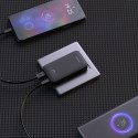 Ładowarka sieciowa podróżna ultracienka GaN 65W USB-A USB-C PD EU / US - czarna Ładowarka sieciowa podróżna ultracienka GaN 65W USB-A USB-C PD EU / US - czarna