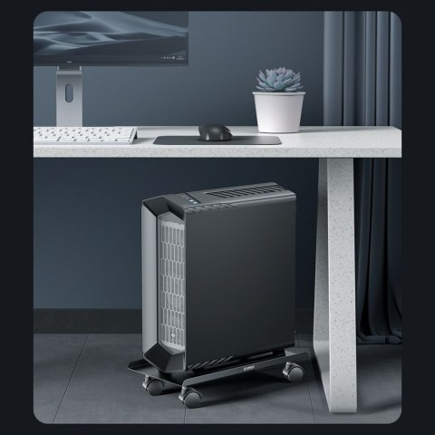 Podstawka CPB6 półka na komputer z kółkami - czarna Podstawka CPB6 półka na komputer z kółkami - czarna