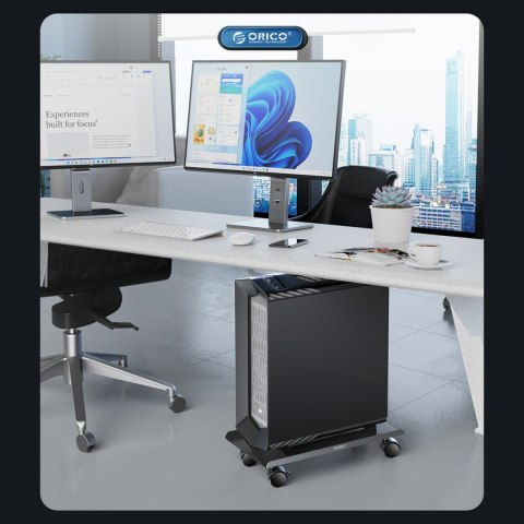 Podstawka CPB6 półka na komputer z kółkami - czarna Podstawka CPB6 półka na komputer z kółkami - czarna