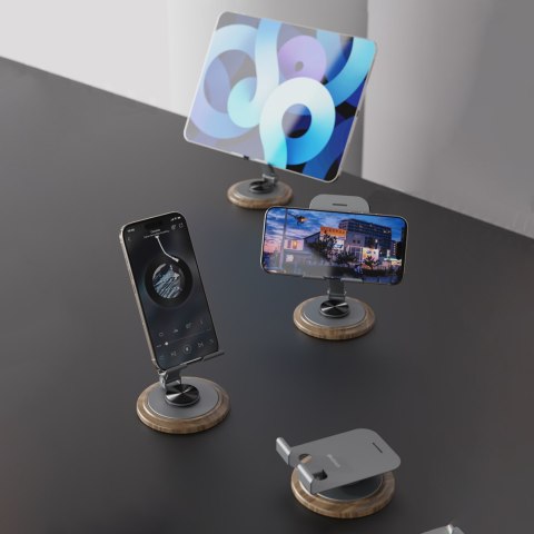 Podstawka stojak do telefonu 360 stopni metalowy - szary Podstawka stojak do telefonu 360 stopni metalowy - szary