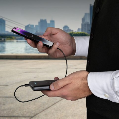 Powerbank 10000 mAh Power Delivery 20W - czarny