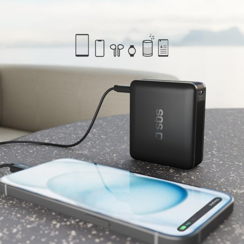 Powerbank 10000 mAh Power Delivery - czarny Powerbank 10000 mAh Power Delivery - czarny