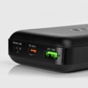 Powerbank 20000 mAh PD USB-C USB-A Micro-USB 20W - czarny