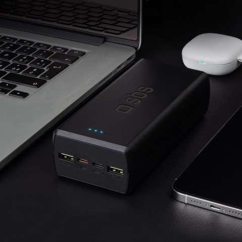 Powerbank 30000 mAh USB-C USB-A - czarny Powerbank 30000 mAh USB-C USB-A - czarny