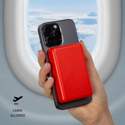 Powerbank 5000 mAh MagSafe - czerwony Powerbank 5000 mAh MagSafe - czerwony