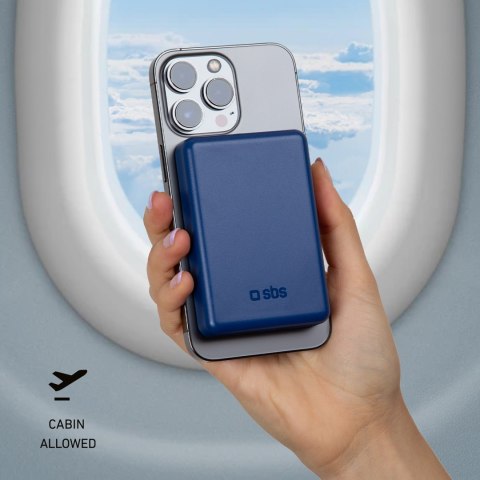 Powerbank 5000 mAh MagSafe - niebieski Powerbank 5000 mAh MagSafe - niebieski